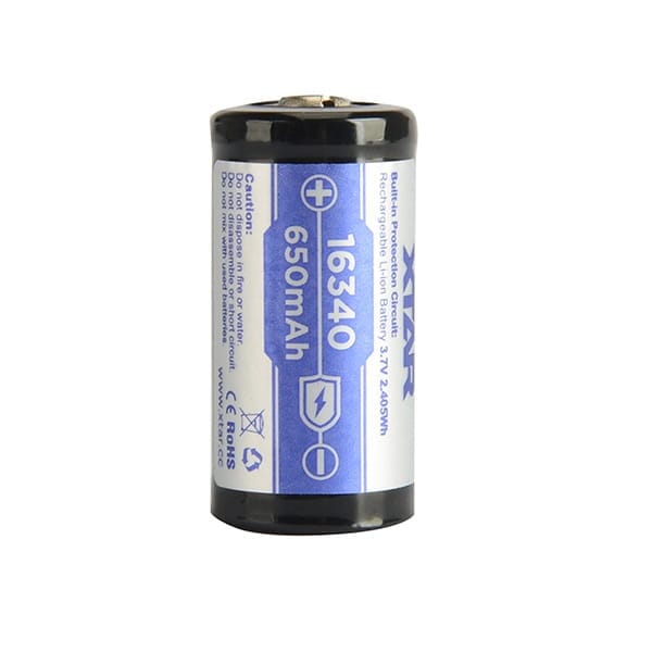 akumulatory-xtar-16340 Akumulator Xtar 16340/R-CR123 3,7V Li-ion 650 mAh z zabezpieczeniem