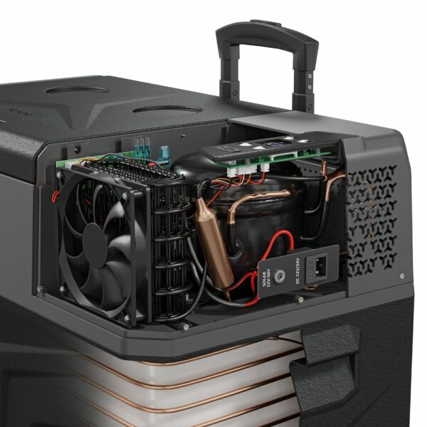BCXcarbonCompressor2 Przenośna lodówka kompresorowa YOLCO BCX50 47L